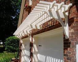 Wall Mounted Eyebrow Pergola 2' x8' Standard